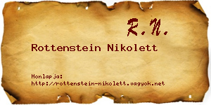 Rottenstein Nikolett névjegykártya